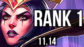 LEBLANC vs KATARINA (MID) | Rank 1, Rank 1 LeBlanc, 8/0/9, Legendary | JP Challenger | v11.14