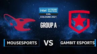 CS:GO - Gambit Esports vs mousesports [Vertigo] Map 2 - IEM Cologne 2021 - Group A