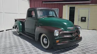 1954 Chevrolet 3100 Juniper Green Patina, rust free, 6 cyl w upgraded Awesome