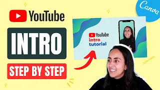 How to make a YOUTUBE INTRO with Animation and Music in Canva - Easy Tutorial