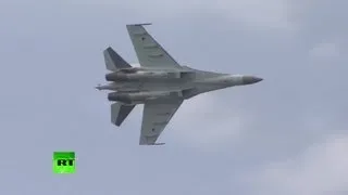 RT - Su-35S Flanker-E Stealth Fighter Flight Demo At Le Bourget 2013 [1080p]