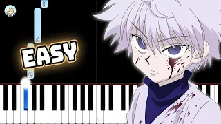 [full] Hunter x Hunter OST - "Zoldyck Family Theme" - EASY Piano Tutorial & Sheet Music