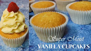 Vanilla Cupcake Recipe | Soft Sponge Cupcakes | Ermine Frosting Boiled Milk Buttercream