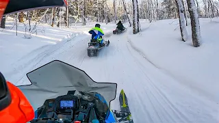 2022 Upper Michigan Snowmobiling Twisty Trails - UP Marquette