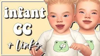 INFANT CC FINDS! 🌺 | Maxis Match CC Haul + Links | sims 4