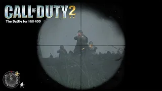 Call of Duty 2 Campaign Gameplay - The Battle for Hill 400