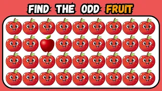 Find the Odd Emoji Out | Fruit Edition | Can yoy Find ?