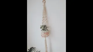 Tutorial macetero de macramé. Nivel principiantes.