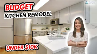 How to do a budget kitchen remodel for under $10k - Kitchen Remodel Step by Step, Before and After