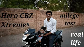 Hero CBZ Xtreme mileage test