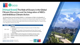 [Virtual Event] The Role of the Oceans in the Global Climate Discussion