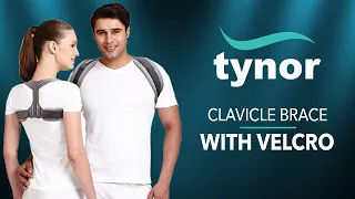 How to wear Tynor Clavicle Brace with velcro for immobilization&stability of fractured clavicle.