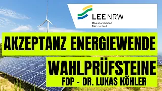 AKZEPTANZ ENERGIEWENDE - WAHLPRÜFSTEINE FDP