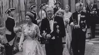 Drottning Elizabeth II i Stockholm 1956/Queen Elizabeth II in Stockholm 1956