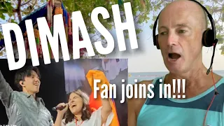 DIMASH and the Singing Fan!! REACTION