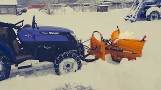 Solis Tractors Europe II Solis 26 With Snow Plow
