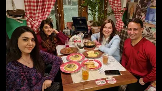 First time  students try Russian food in Moscow II Anna Global Travel