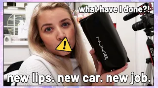 LIP FILLERS BEFORE AND AFTER 1ML!! new job, new car, new lips, new me vlog