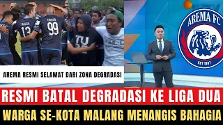 🔴 RESMI BATAL DEGRADASI!! Arema vs PSM (3-2), Warga Se-Kota Malang Menangis Bahagia Arema Selamat