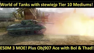 World of Tanks E50M with Crypto plus Thad in the Object 907 Clan Wars Reward Tank!