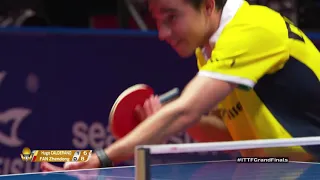 Combate incrível entre Hugo Calderano e o Chinês Fan Zhendong nas quartas de Final World Tour 2018!