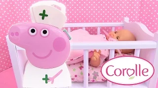 Peppa Pig Infirmière Boîte d'Accessoires Médicale Bébé Corolle Mon Premier Malade Medical Case