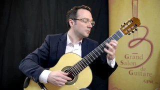 Drew Henderson performs Paganini on 2 De Cascia Sylvia model D-TOP Classical Guitars