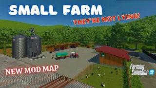 "SMALL FARM" FS22 Map Tour/Review | New Mod Map | Farming Simulator 22 | PS5