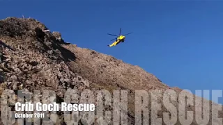 Crib Goch helicopter rescue October 2011