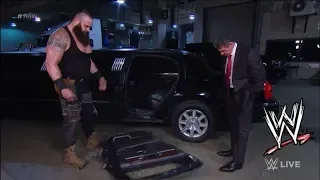 Untrusted Braun Strowman Destroyed Mr. Mcmohans Limousine | Monday Night Raw 2019