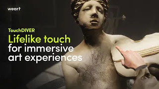 Sense virtual and digitized art pieces with haptic technology