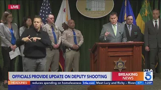 Sheriff Luna announces arrest in deputy's shooting