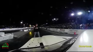 Street Outlaws Chuck Launches So Hard Causes The 360 Camera To Go Nuts. (360 view)