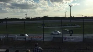 Hard mini truck crash at Grand Bend Speedway