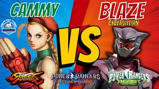 Power Rangers Legacy Wars | Street Fighter Cammy Vs Cybervillian Blaze Gameplay