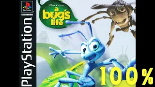 Disney's A Bugs Life (PSX) 100% | Full Game | 😊 4K 60ᶠᵖˢ UHD🔴 | Longplay Walkthrough Playthrough