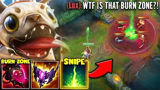 Sniper Kog'Maw creates a MASSIVE Burn Zone and it's not balanced... (NEW AP KOG BUILD)