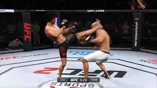 Bruce Lee vs. BJ Penn (EA Sports UFC 2) - CPU vs. CPU