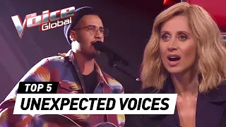 Most UNEXPECTED VOICES in The Blind Auditions of The Voice