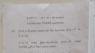 Fourier series for odd and even function 2 # Allied Maths 2 # TPDE # Fourier series # in Tamil