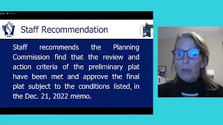 12/21/22 Planning Commission