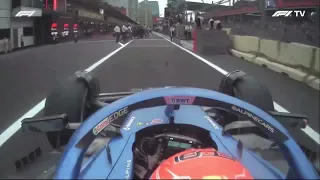 Esteban Ocon’s Onboard Of The Last Lap Pit Shenanigans | 2023 Azerbaijan Grand Prix