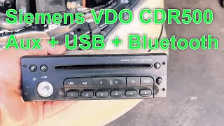 Доработка магнитолы Cdr500. Aux + USB + Bluetooth. В тачку для ЗСУ