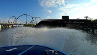 Intamin Spillwater Darkride Area 51 - Top Secret Movie Park Germany 2019 POV Onride Full Experience