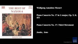 Wolfgang Amadeus Mozart, Piano Concerto No. 17 in G major, Op. 9, K. 453