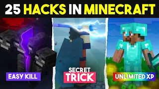 25 *SECRET* 😱 Hacks In Minecraft Every Player Should Know! Hindi