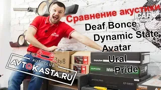 Сравнение акустики Deaf Bonce, Dynamic State, Avatar, Ural, Pride!