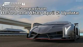 Forza Motorsport 7 - Lamborghini Veneno Sound Comparison - Before and After April 2 Update