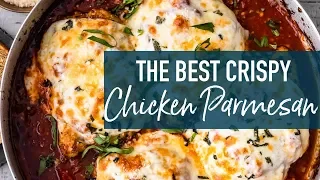 Crispy Chicken Parmesan Recipe (THE BEST)