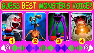 Guess Monster Voice Spider Thomas, Siren Head, CatNap, Choo Choo Charles Coffin Dance